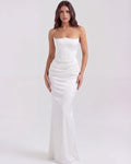 Rosalind – White Corset Maxi Dress Clotheshomes™
