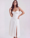 Aurora – White Floral Mini Dress Clotheshomes™
