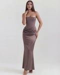 Rosalind – Smoke Corset Maxi Dress Clotheshomes™