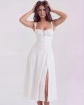 Aurora – White Floral Mini Dress Clotheshomes™