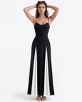 Porto Fino – Black & White A-Line Dress Clotheshomes™