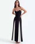 Porto Fino – Black & White A-Line Dress Clotheshomes™