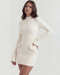 Jade – White Sleek Sculpted Maxi Dress Clotheshomes™
