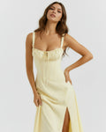 Aurora – Light Yellow Floral Mini Dress Clotheshomes™