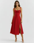 Aurora – Red Floral Mini Dress Clotheshomes™