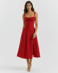 Aurora – Red Floral Mini Dress Clotheshomes™