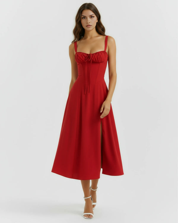 Aurora – Red Floral Mini Dress Clotheshomes™