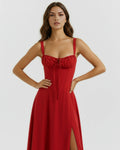 Aurora – Red Floral Mini Dress Clotheshomes™