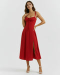 Aurora – Red Floral Mini Dress Clotheshomes™