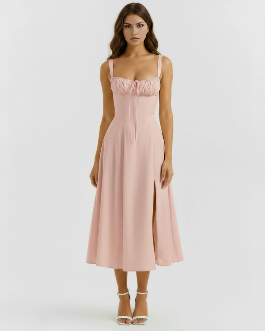 Aurora – Pink Floral Mini Dress Clotheshomes™