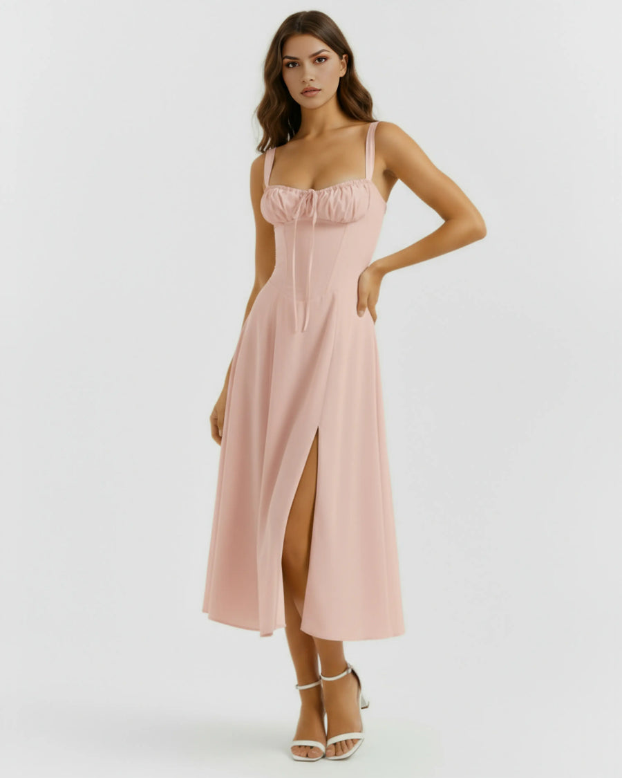 Aurora – Pink Floral Mini Dress Clotheshomes™