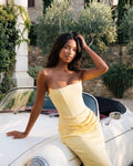 Rosalind – Butter Yellow Corset Maxi Dress Clotheshomes™