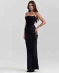 Rosalind – Black Corset Maxi Dress Clotheshomes™