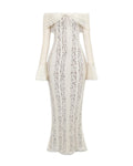 Alessandra – White Floral Lace Maxi Dress Clotheshomes™