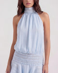 Chiara – Baby Blue Chiffon Mini Dress Clotheshomes™