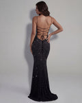 Lumina – Black Gradient Mesh Maxi Gown Clotheshomes™