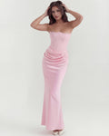 Rosalind – Pink Corset Maxi Dress Clotheshomes™