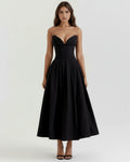 Amalfi – Black Sculpted Corset Dress Clotheshomes™