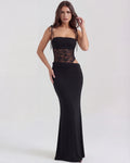 Valeria – Black Lace Maxi Dress Clotheshomes™
