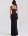 Valeria – Black Lace Maxi Dress Clotheshomes™
