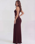 Valeria – Burgundy Lace Maxi Dress Clotheshomes™