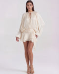 Giovanna – Cream Sculptural Mini Dress Clotheshomes™