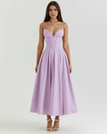 Amalfi – Violet Sculpted Corset Dress Clotheshomes™