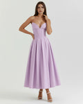 Amalfi – Violet Sculpted Corset Dress Clotheshomes™