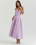 Amalfi – Violet Sculpted Corset Dress Clotheshomes™