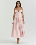 Amalfi – Pink Sculpted Corset Dress Clotheshomes™