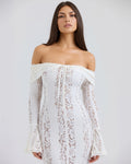 Alessandra – White Floral Lace Maxi Dress Clotheshomes™