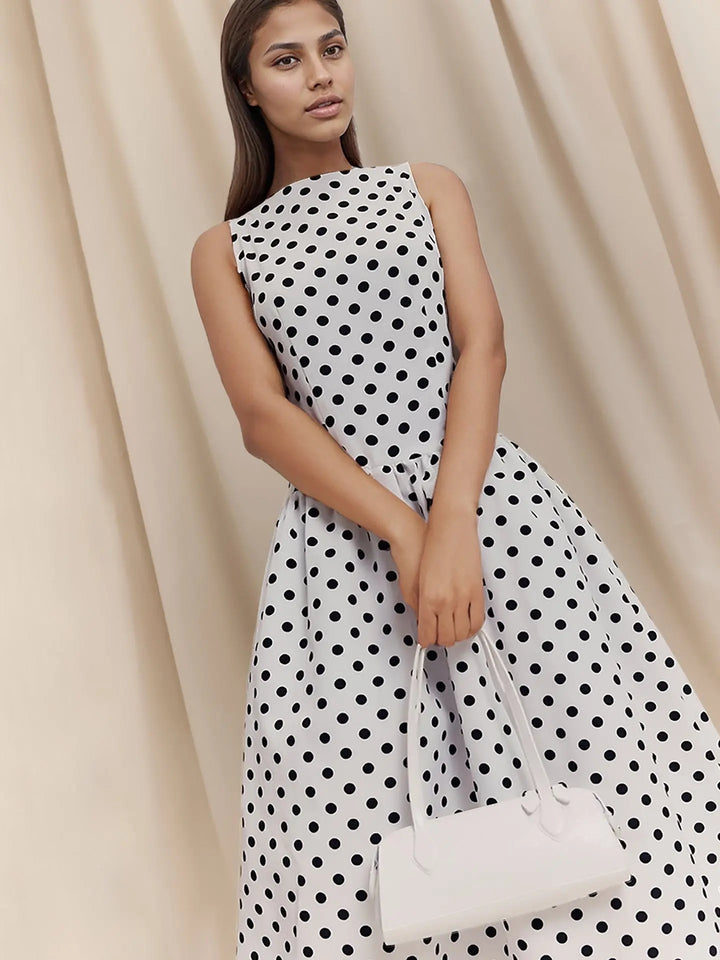 Black and White Polka Dot Dress Clotheshomes™