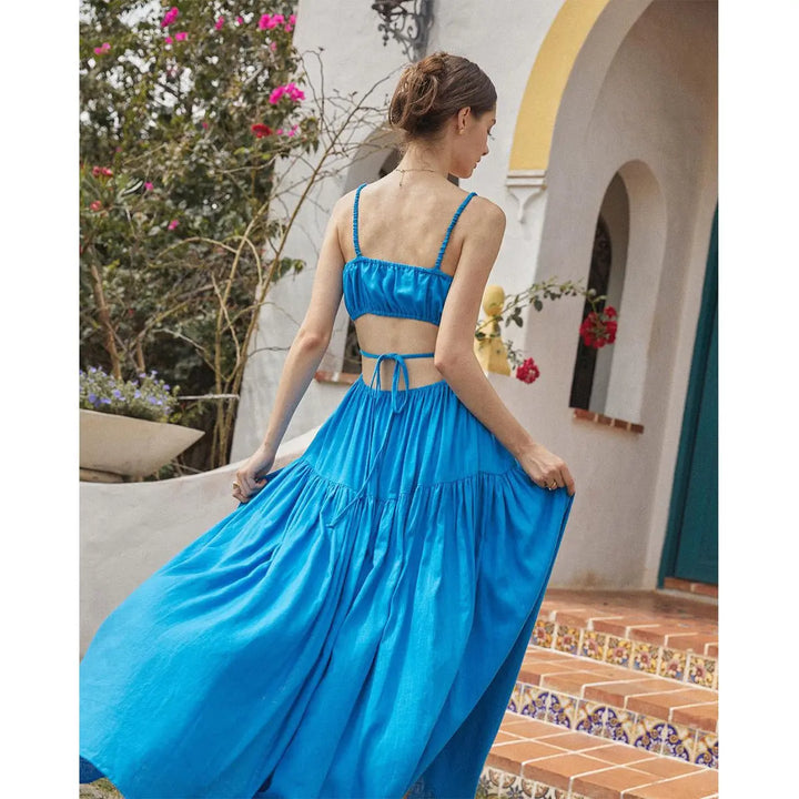 Blue Maxi Dress Clotheshomes™