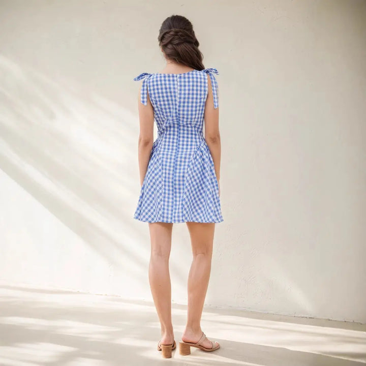 Blue Mini Dress Clotheshomes™