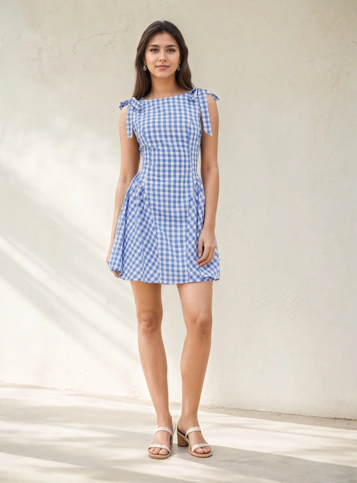Blue Mini Dress Clotheshomes™