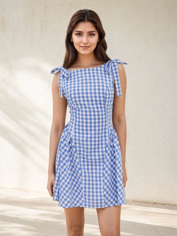 Blue Mini Dress Clotheshomes™