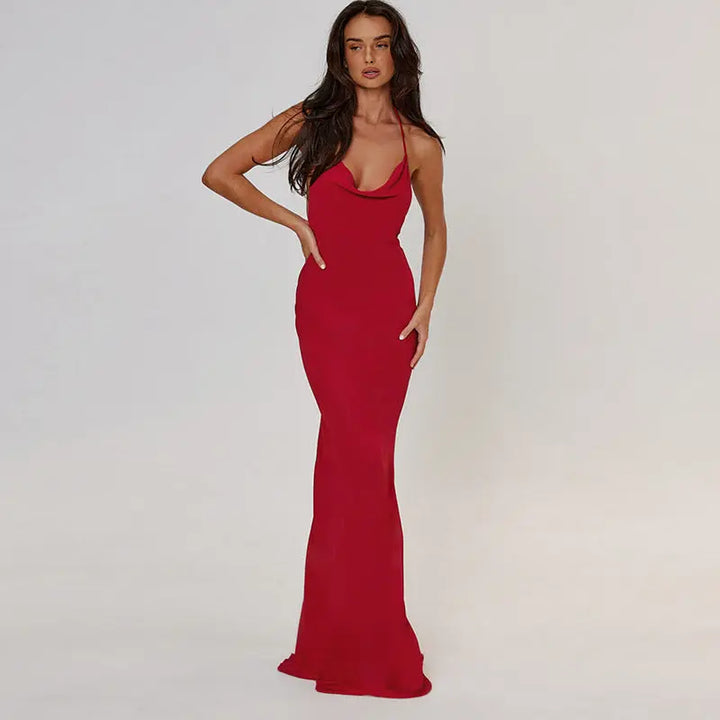 Elegant Red Evening Dresses Clotheshomes™