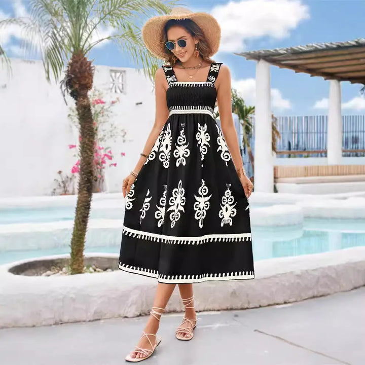 Floral Embroidered Dress Clotheshomes™