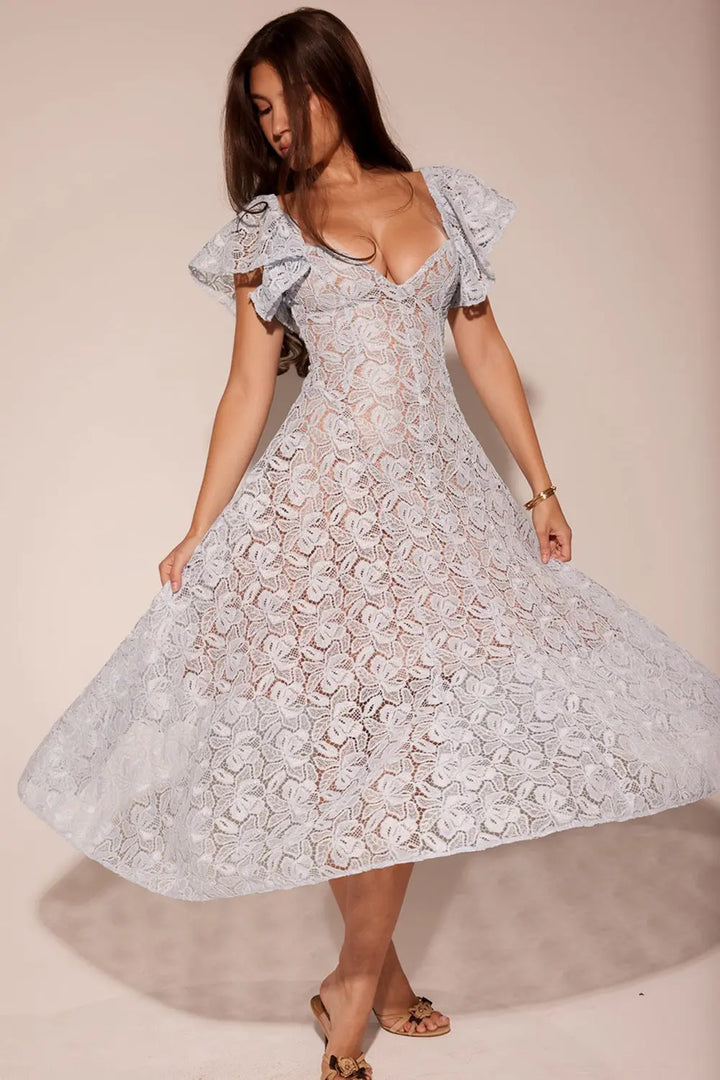 Floral Lace Dress Clotheshomes™