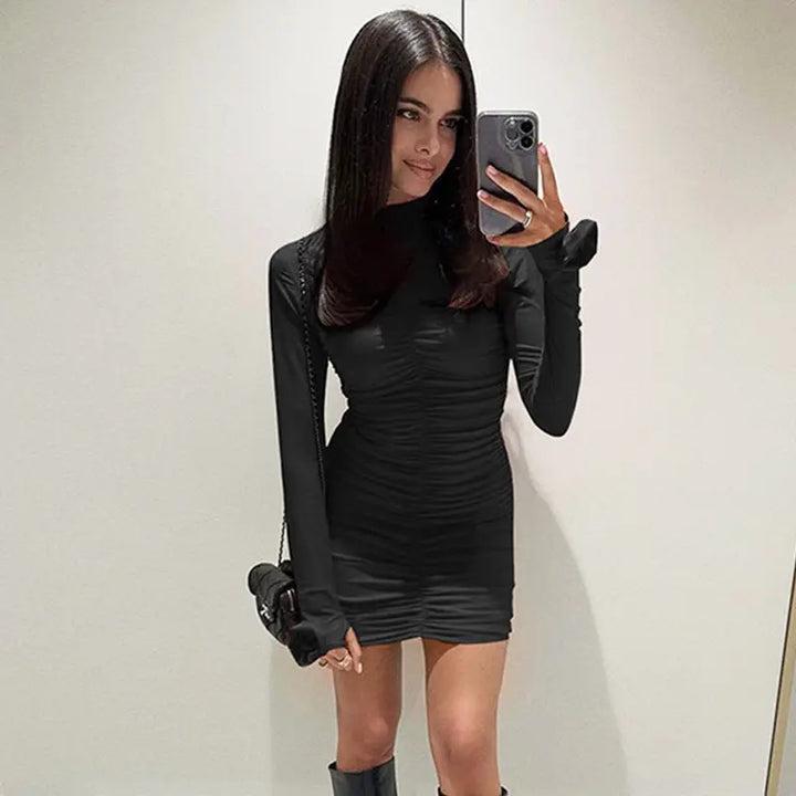 Mini Long Sleeve Dress Clotheshomes™