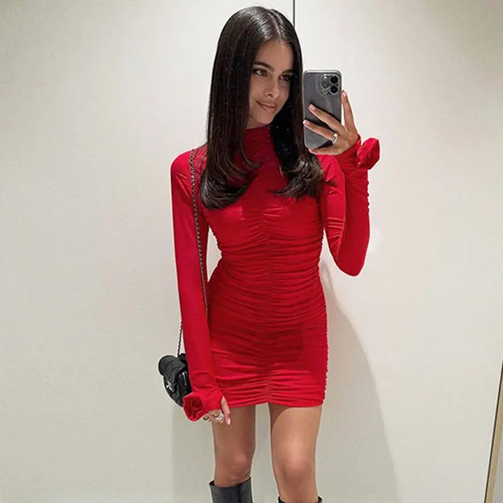Mini Long Sleeve Dress Clotheshomes™