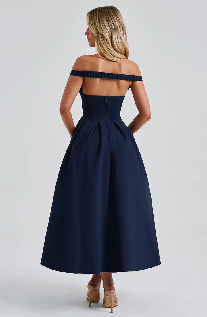 Navy Blue Formal Dress Clotheshomes™