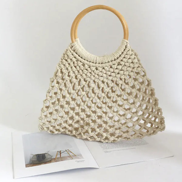 Patch Decor Straw Bag Vacation Clotheshomes