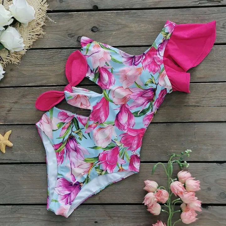Clotheshomes™ Pink Floral One Piece Swimsuit Clotheshomes™