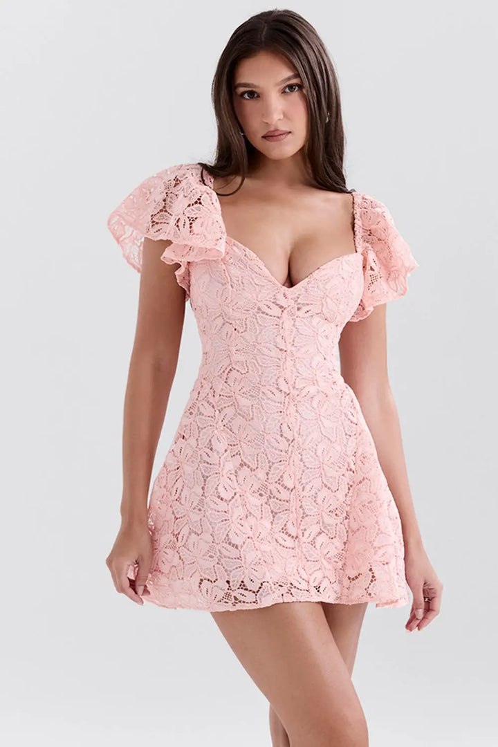 Pink Mini Dress Clotheshomes™