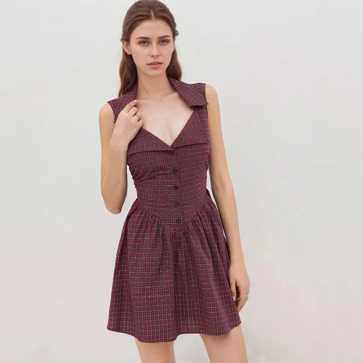 Red Plaid Dress Clotheshomes™