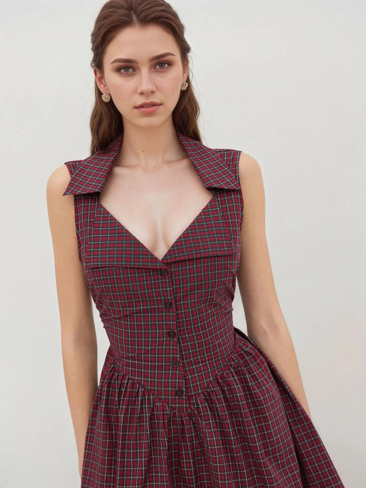 Red Plaid Dress Clotheshomes™