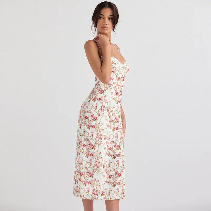 Strapless Floral Dress Clotheshomes™