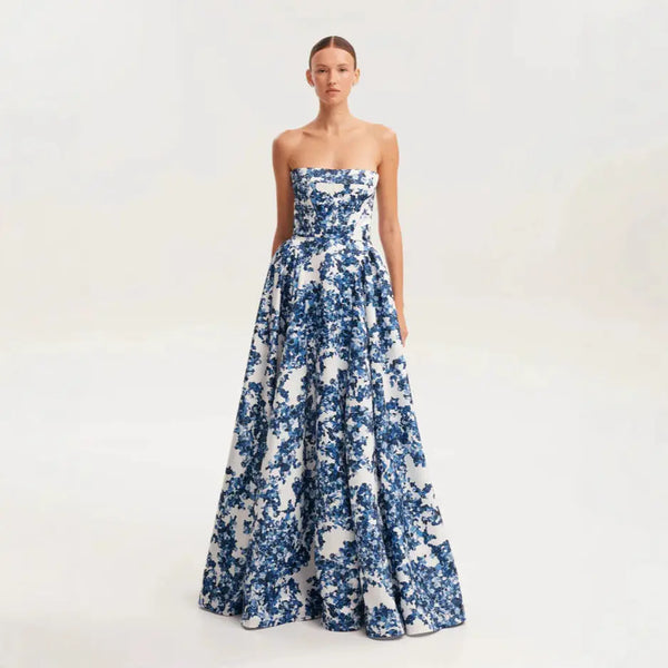 Strapless Floral Dress Clotheshomes™
