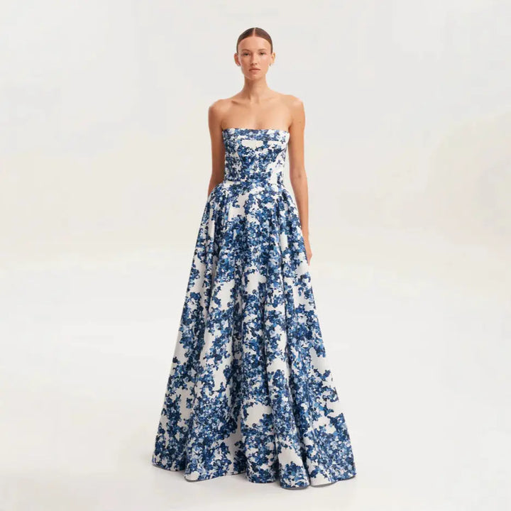 Strapless Floral Dress Clotheshomes™